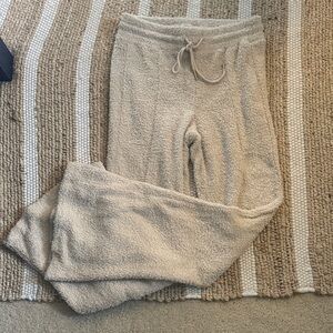 Cozy Tan Flare Pants